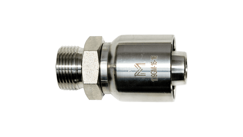 GM Series 1D9GM Male BSP Parallel Pipe Rigid 60° Cone