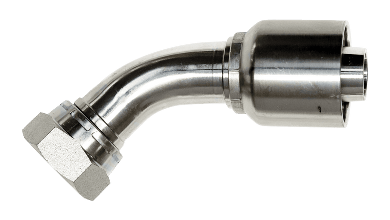 GM Series 1B1GM Female BSP Parallel Pipe Swivel 45° Elbow 60° Cone