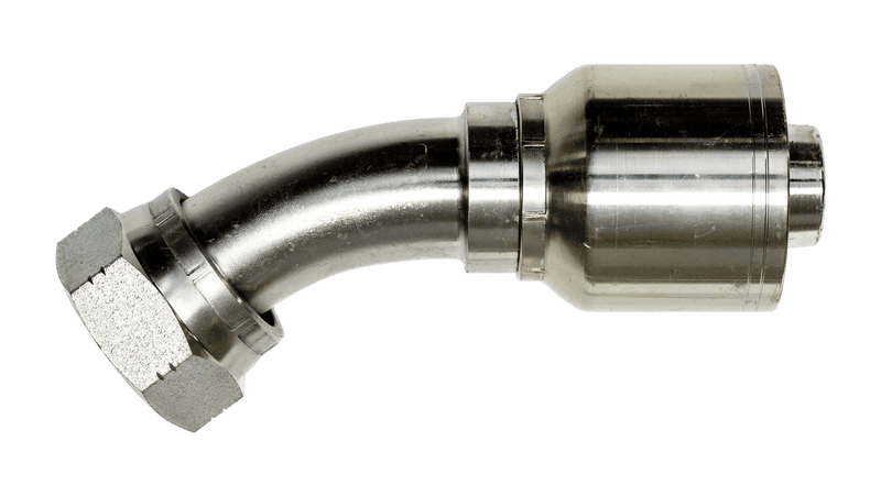 GM Series 1J7GM Female Swivel ORFS Flat Face 45° Elbow
