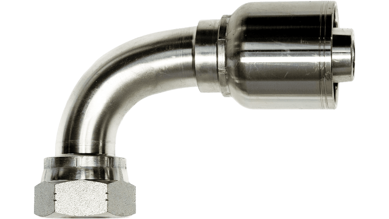 GM Series 1J9GM Female Swivel ORFS Flat Face 90° Elbow